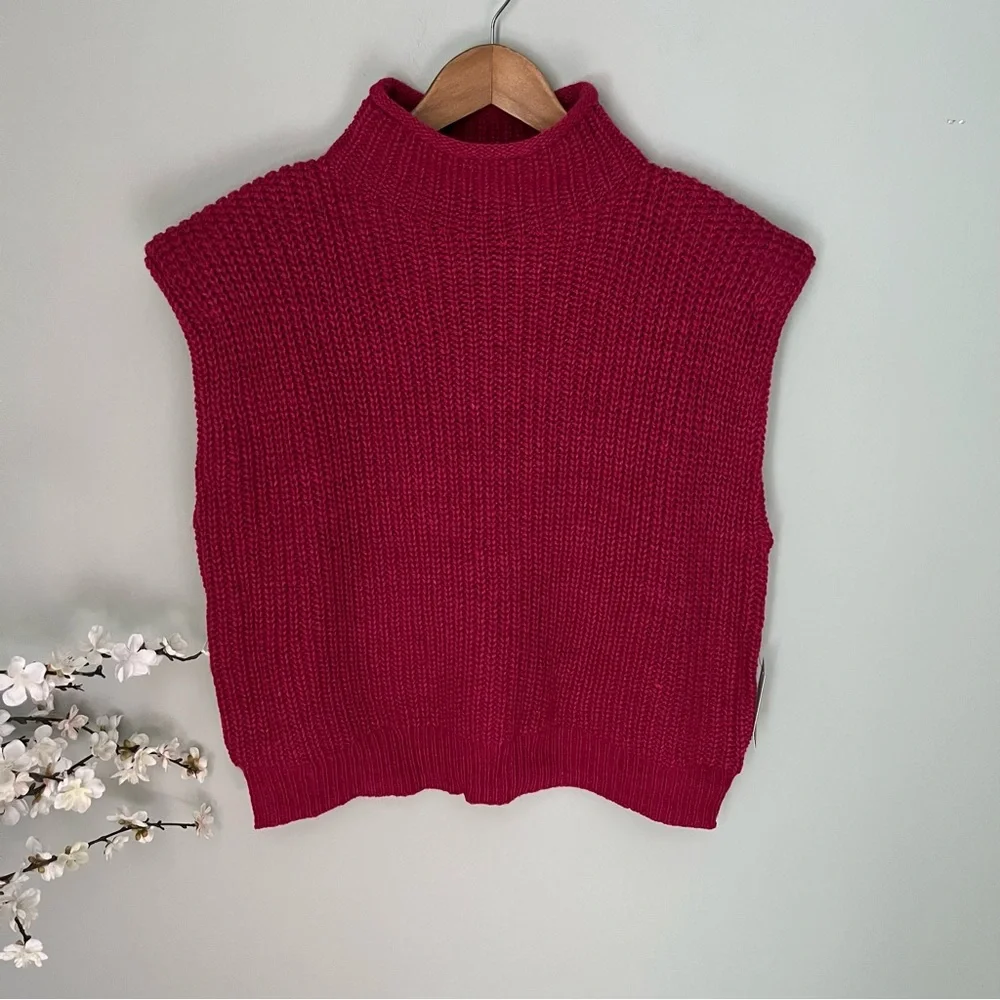 Eloquii Mock Neck Strong Shoulder Sweater NWT Size 18/20 - Picture 2 of 5
